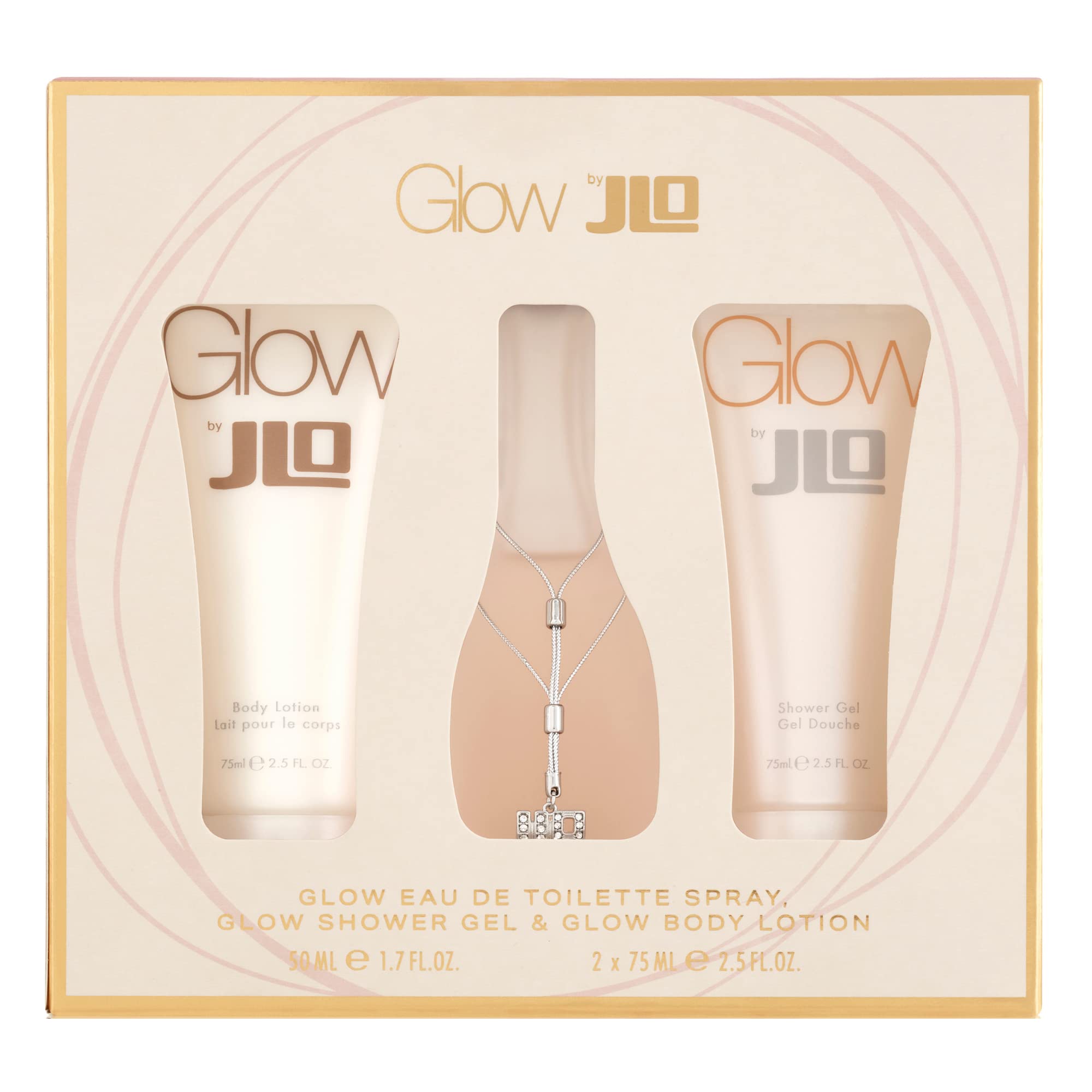 Amazon.com : Jennifer Lopez Glow Gift Set - Eau De Toilette 50ml